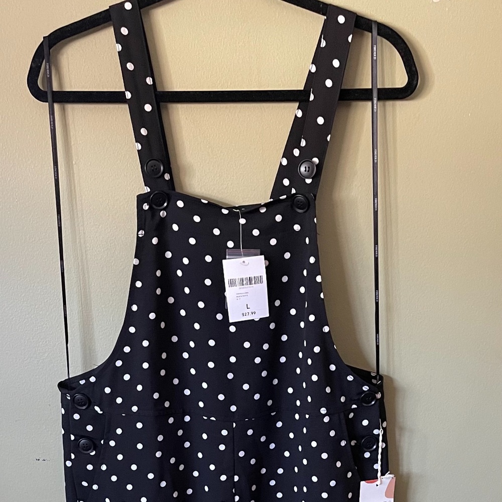 Polka Dot Overall Jumpsuit
